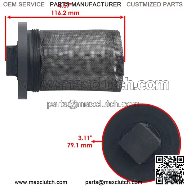 Oil Pan Plug & Screen w/Gasket For Ford 1801 1811 1821 1841 1871 1881 2030 2130 - Image 2