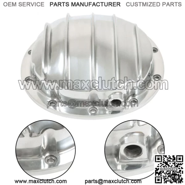 For GM 10 Bolt Cast Aluminum Differential Cover 8.5" & 8.6" Ring Gear Diff Cover - Image 2