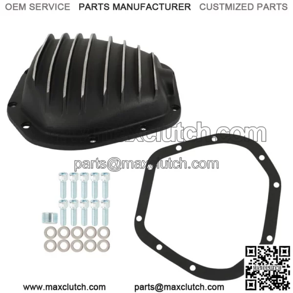 For Dana 60 10-Bolt Rear Aluminum Differential Cover with Gasket Drain Plug