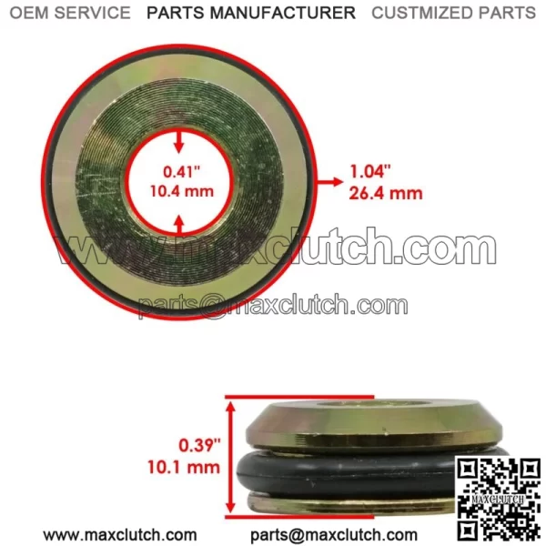 1543611 1543612 5139968 A-Arm Sealed Pivot Cap for Polaris Qty 4 - Image 3