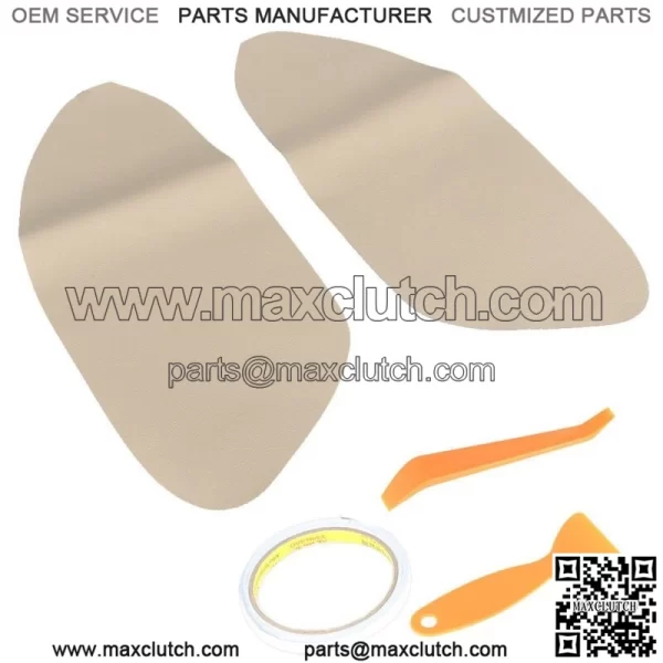 1pair Car Front Door Panels Armrest Cover Beige for Honda Accord Sedan 2008-12