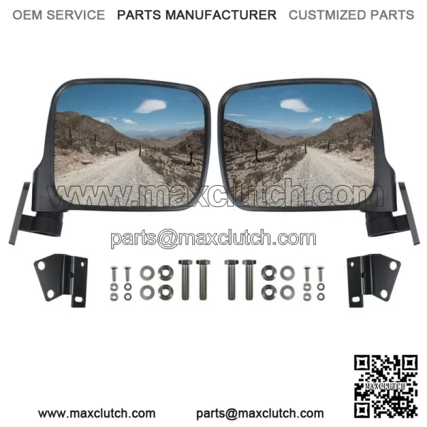 2pcs LH&RH Side Rear View Mirrors Compatible with Kawasaki Teryx 800 2016-2023 For: More than one vehicle