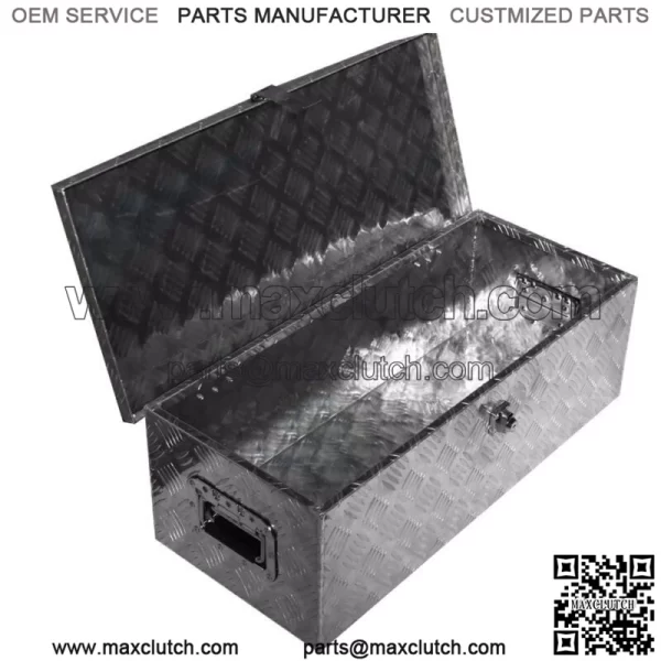 30" x 13" x 10" Aluminum Truck Tool Box for Camper Pickup Flatbed RV Truck Bed - Image 3