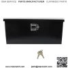 Trailer Tongue Box 2.31cu.ft Trailer Tool Box Black Steel 35 x 12.2 x 11.8 inch
