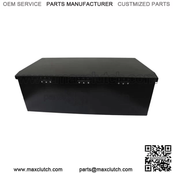 Trailer Tongue Box 2.31cu.ft Trailer Tool Box Black Steel 35 x 12.2 x 11.8 inch - Image 2