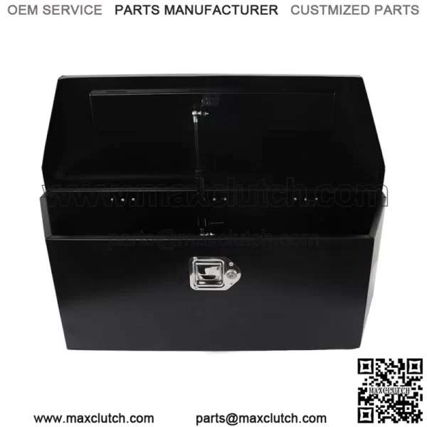 Trailer Tongue Box 2.31cu.ft Trailer Tool Box Black Steel 35 x 12.2 x 11.8 inch - Image 3