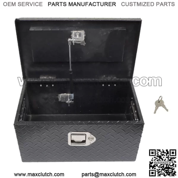 Black 20Inch Aluminum Diamond Plate Tool box  For Truck,Trailer, or RV