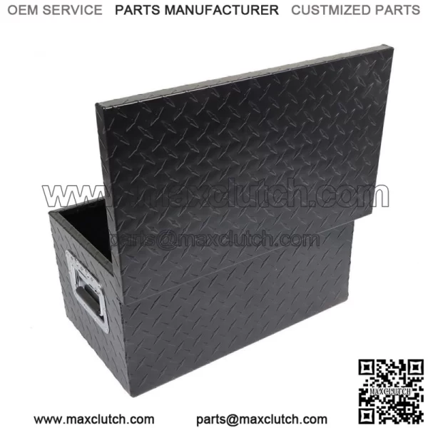 Black 20Inch Aluminum Diamond Plate Tool box  For Truck,Trailer, or RV - Image 2