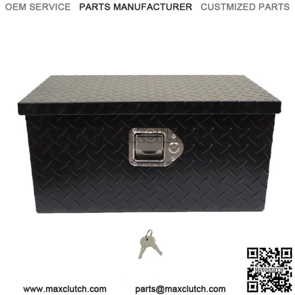 Black 20Inch Aluminum Diamond Plate Tool box  For Truck,Trailer, or RV - Image 4