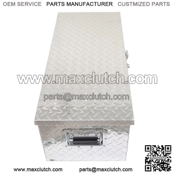 30" x 13" Silver Aluminum Tool Box For Car Truck Pickup Trailer Trunk Storage - Image 3