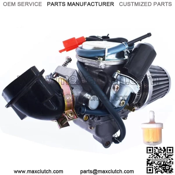 Carburetor Carburetor 24mm Air Filter For Scooter Kazuma Taotao SunL Eagle Baja Roketa