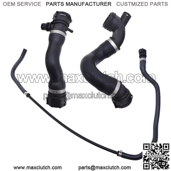 Lower Upper Radiator Coolant Hose+Vent Line Hose Set For BMW 325i 328i 330i