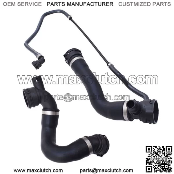 Lower Upper Radiator Coolant Hose+Vent Line Hose Set For BMW 325i 328i 330i - Image 2