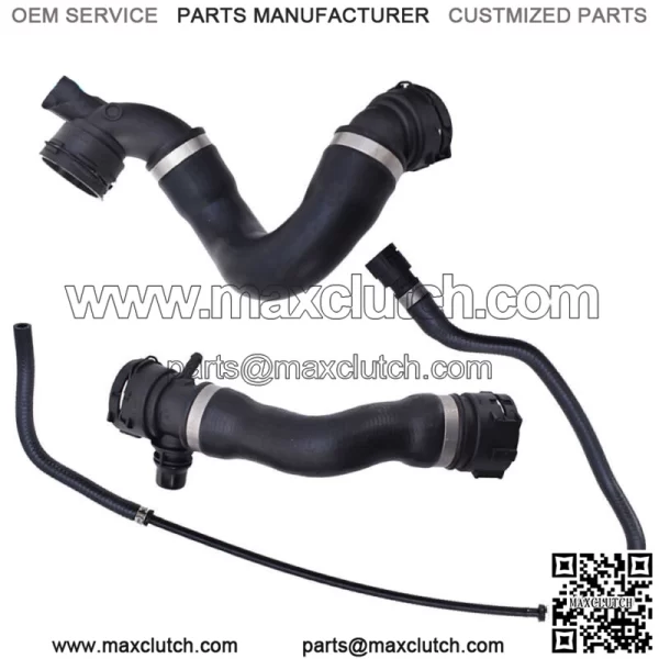 Lower Upper Radiator Coolant Hose+Vent Line Hose Set For BMW 325i 328i 330i - Image 5