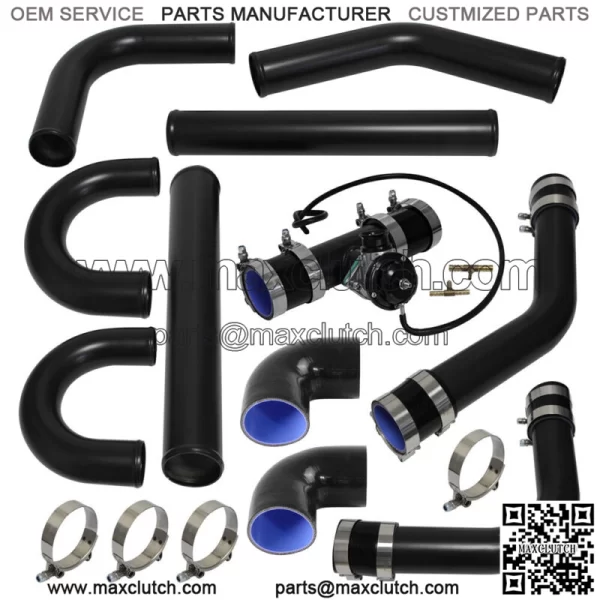 2.5" 63mm Universal Intercooler Pipe Piping Kit + BOV Turbo Blow Off Valve Kit