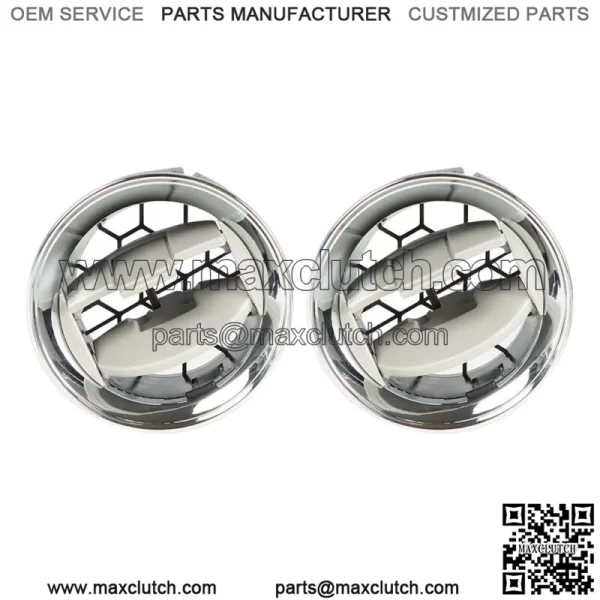 2 Pcs Air Vent Louvre AC Heater Interior For Ford F150 09-14 Dash Chrome Louvers - Image 5