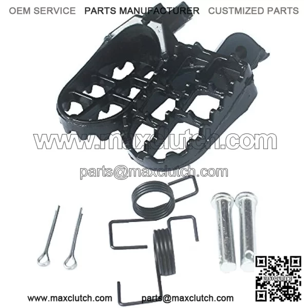 Foot Pegs Footrest For Yamaha YZ125 YZ250 PW50 PW80 BW80 DT50 RT100 RT180 TT225S TT225T TTR110 TTR90 TW200 WR200 250 500 XT225 XT250 XT350 Dirt bike Aluminum Black Color