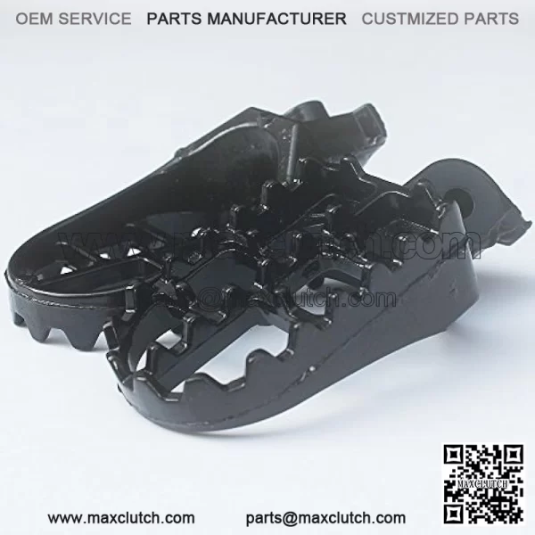 Foot Pegs Footrest For Yamaha YZ125 YZ250 PW50 PW80 BW80 DT50 RT100 RT180 TT225S TT225T TTR110 TTR90 TW200 WR200 250 500 XT225 XT250 XT350 Dirt bike Aluminum Black Color - Image 3