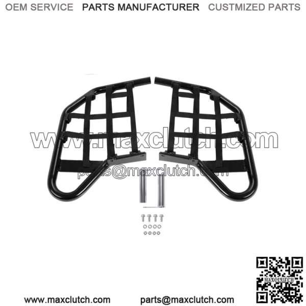 Aluminum Nerf Bars Foot Guard Pegs For Yamaha 700 YFM 700 YFM700 Black For: More than one vehicle