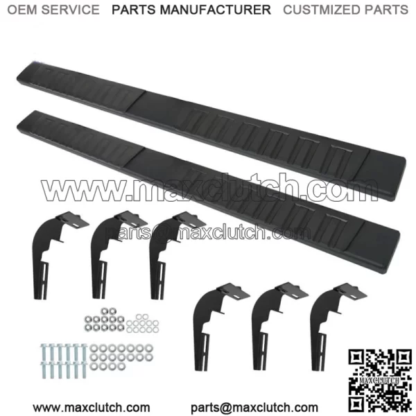 Quad Cab 6" Black Running Board Nerf Bar Side Step H For 2009-2018 Dodge Ram