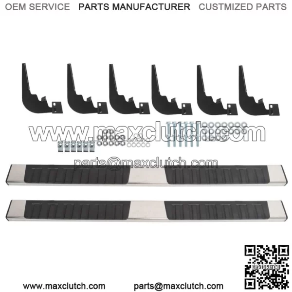 For 2009-2018 Dodge Ram 1500 Crew Cab 6" Side Steps Nerf Bars Running Boards SS