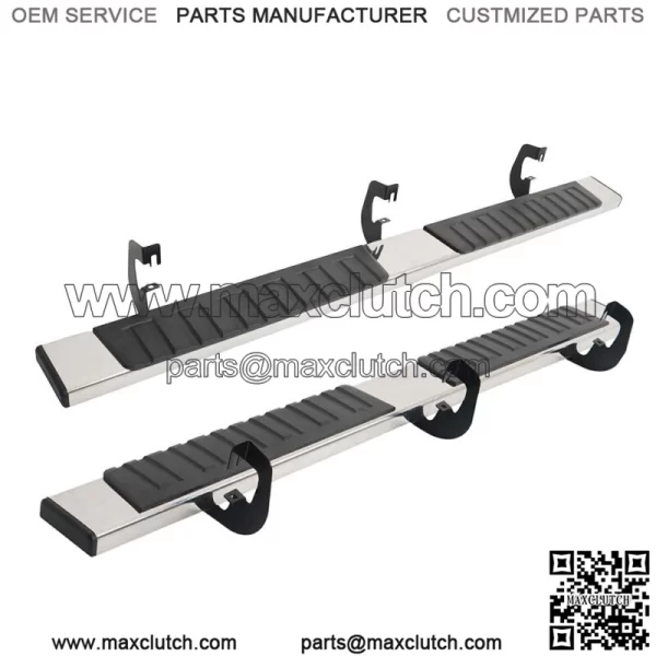 6" Running Board Fit For 19-23 Silverado/Sierra Crew Cab Nerf Bars Side Steps SS