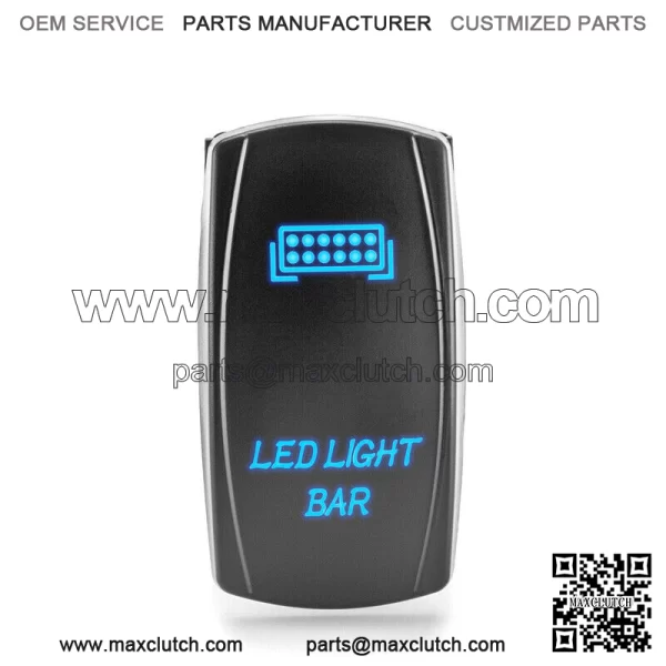 2pcs Rocker Switch LED Light Bar + USB Power Charger 5 Pin For Car ATV UTV For: More than one vehicle - Image 3