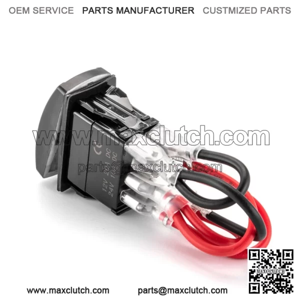 2pcs Rocker Switch LED Light Bar + USB Power Charger 5 Pin For Car ATV UTV For: More than one vehicle - Image 5