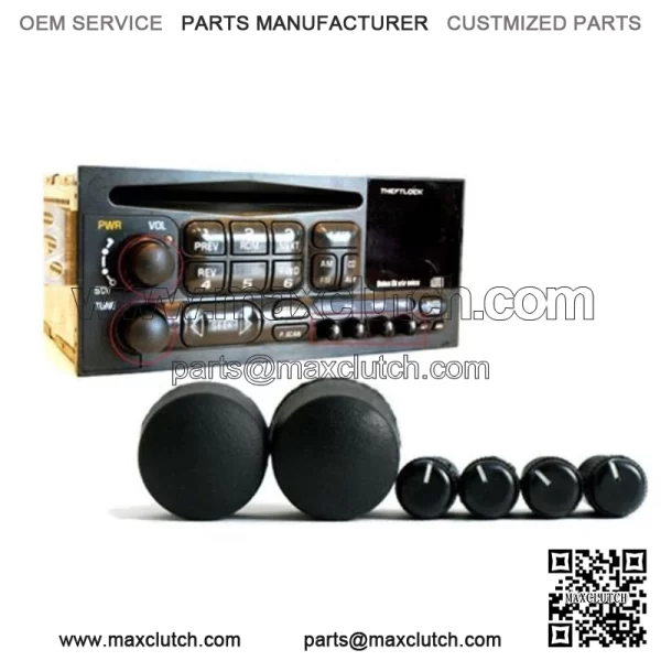 Truck SUV Delco Radio Knobs Kit Sets AM FM CD CS Pieces Fits 1995-2005 Chevy GM (For: More than one vehicle)