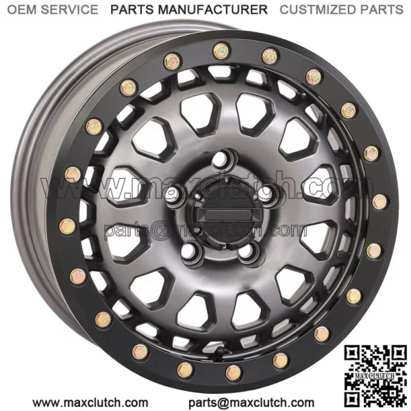 Wheels System 3 SB-6 Beadlock 15", Gunmetal (6+1) Polaris RZR Turbo R and Pro R (for: Polaris)