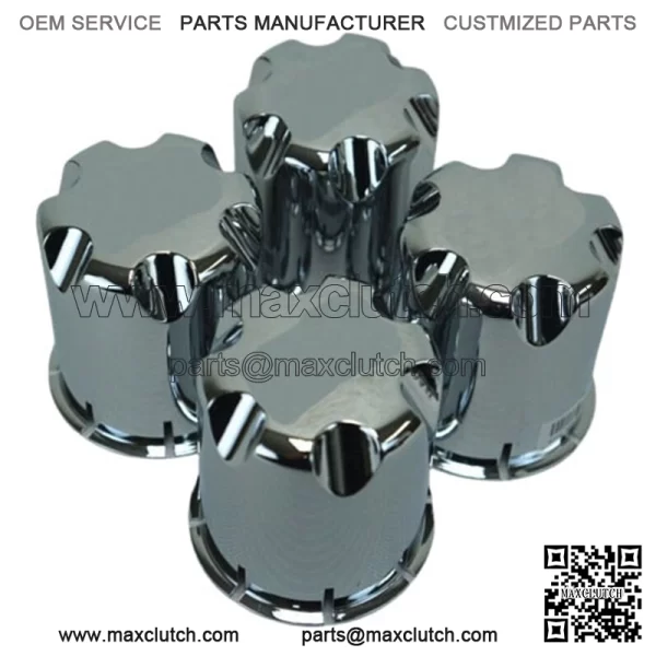 Golf Cart UTV ATV Wheel Rim Chrome Center Caps Set of 4