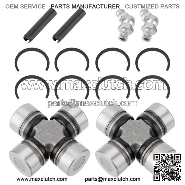 2SET Front Prop Shaft U-Joint for Polaris Ranger 400 500 570 700 800 900 1000 EV