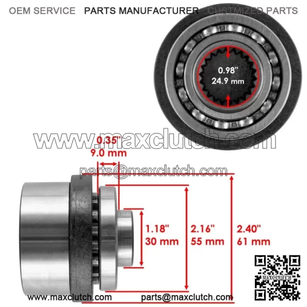 Front Differential OST Output Hub For Polaris Sportsman 400 HO 4X4 2011-2014 For: Polaris Sportsman 800 - Image 2