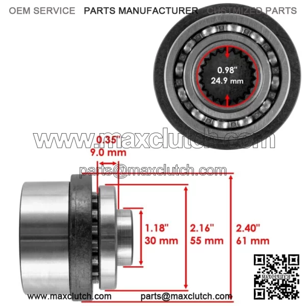 Front Differential OST Output Hub For Polaris Sportsman 570 EFI EPS MD 2015 For: Polaris Sportsman 570 - Image 2