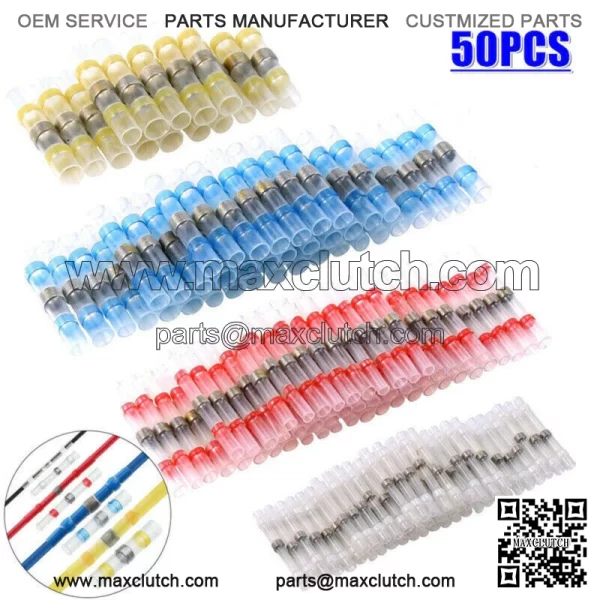 Car Solder Seal Sleeve Heat Shrink Waterproof Butt Wire Connector Terminal Parts (For: Ford F-150)