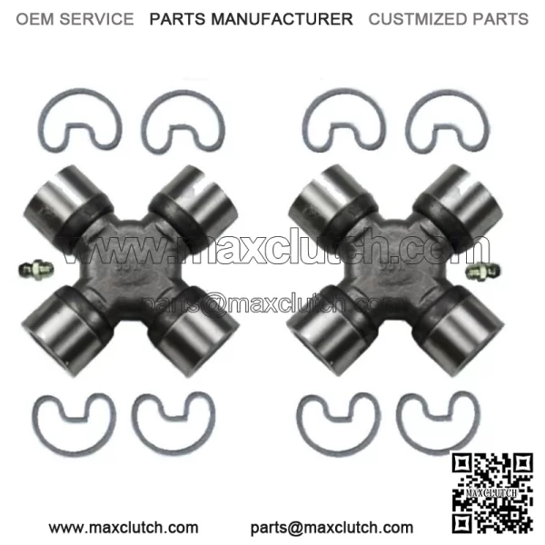 2 Premium Driveshaft Universal Joint Front Center Rear Greasable  (For: More than one vehicle)