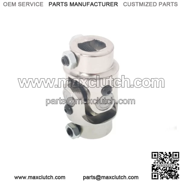 Single Universal Steering Shaft Chrome Steel Cardan Joint 3/4" DD X 3/4" DD 2pcs - Image 4