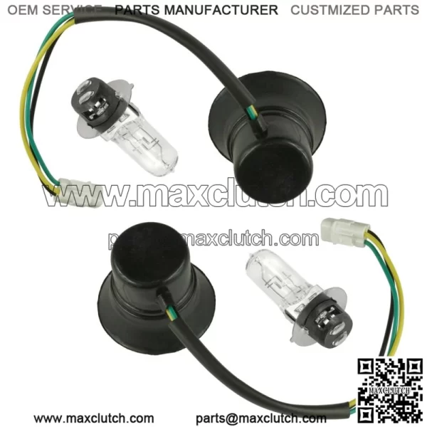 2X Headlight Socket and Bulb for Yamaha RHINO 660 YXR660F 4X4 2006 - Image 4