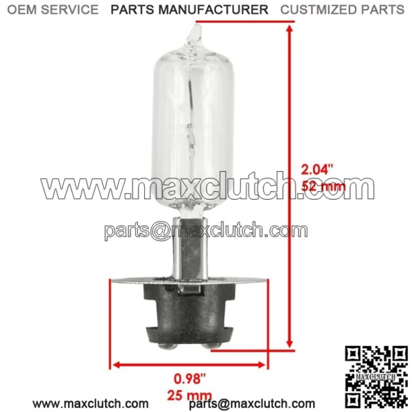 Headlight Socket and Bulb for Yamaha RHINO 660 YXR660F 4X4 2006 - Image 2