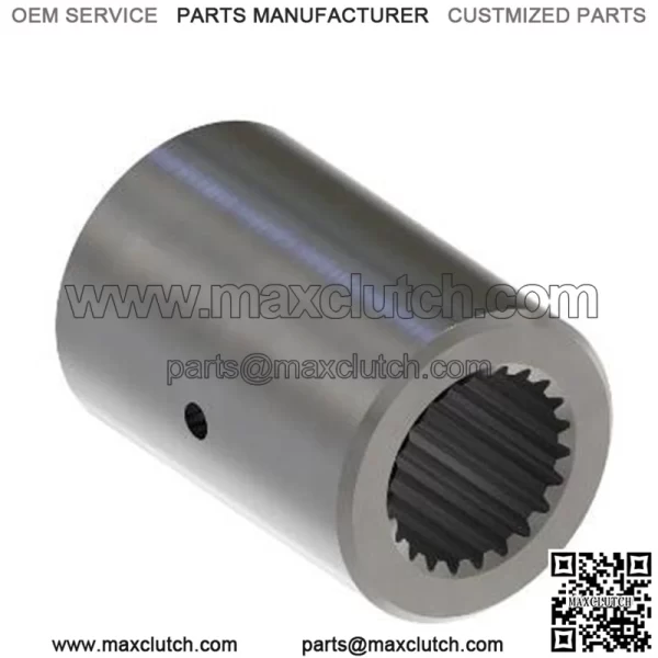 Splined coupling of the drive shaft MFWD