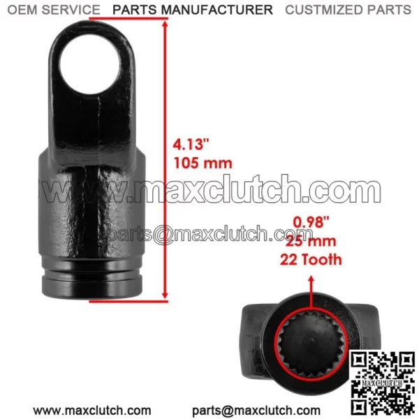 Front Drive Shaft Yoke for Can-Am Commander 1000 DPS X XT XTP LTD 2013 w/U-joint - Image 2