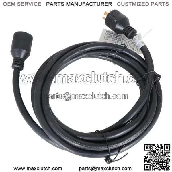 15FT 30 Amp Generator Power Extension Cord Wire w/ Power Inlet Box NEMA L14-30 - Image 3
