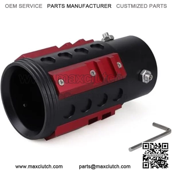 63mm aluminum alloy tail throat #red