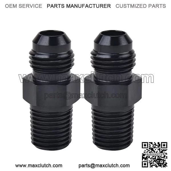 AN4 male to 1/4NPT 2-pack