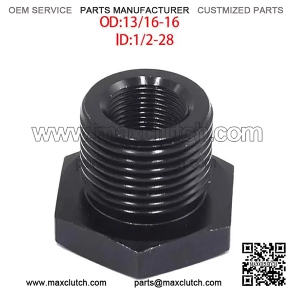 Oil filter adapter 1/2-28  13/16-16 - Image 2
