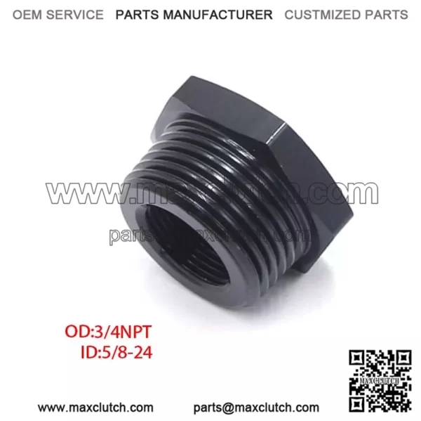 Oil filter adapter 5/8-24  3/4NPT - Image 2