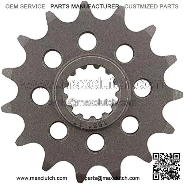 CST-1581-15-2 Front Sprocket Compatible With/Replacement For Yamaha 6 FZ 2004-2008, FZ 6 S 2009, 1000 FZR 1987-1995, FZX 750 Fazer 1986 1987, GTS 1000 ABS 1993-1996, YZF 750 R 1994-98