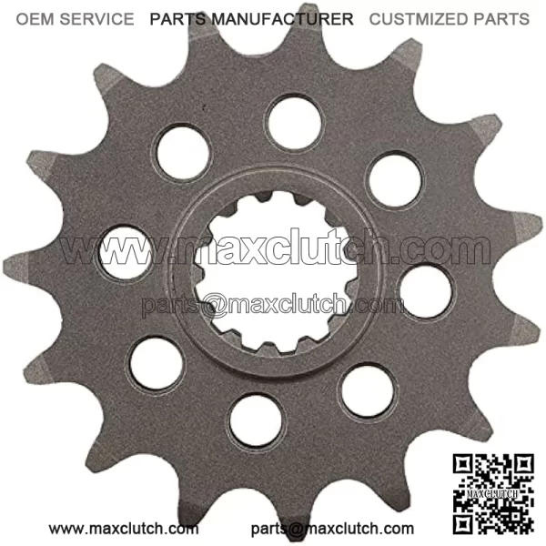 CST-1581-15-2 Front Sprocket Compatible With/Replacement For Yamaha 6 FZ 2004-2008, FZ 6 S 2009, 1000 FZR 1987-1995, FZX 750 Fazer 1986 1987, GTS 1000 ABS 1993-1996, YZF 750 R 1994-98 - Image 2