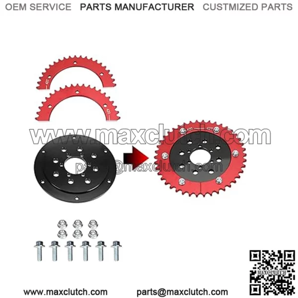 Universal 420 Sprocket Adapter 42T Chain Rear Drive Wheel Aluminum For 212cc 196cc CT200U BT200X MB200 CT100U Motovox MBX10 Baja Doodlebug DB30 80cc 105cc Mini Bike Go Kart Racing - Image 2