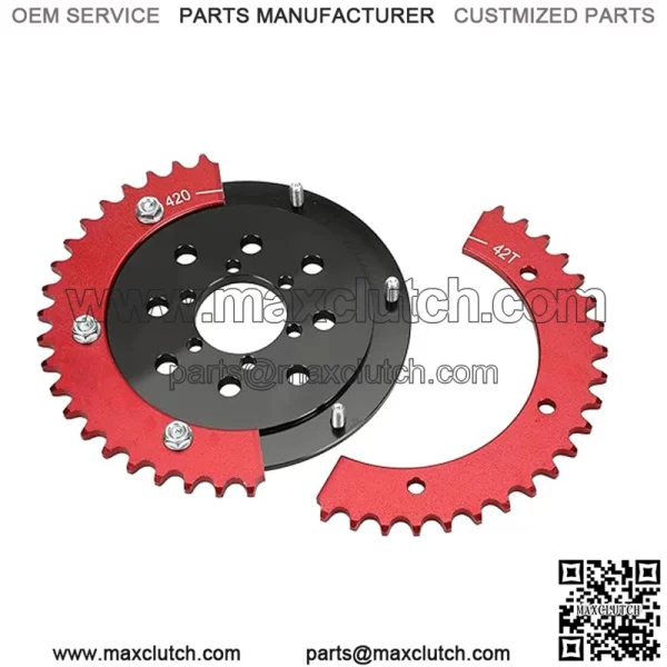Universal 420 Sprocket Adapter 42T Chain Rear Drive Wheel Aluminum For 212cc 196cc CT200U BT200X MB200 CT100U Motovox MBX10 Baja Doodlebug DB30 80cc 105cc Mini Bike Go Kart Racing - Image 3